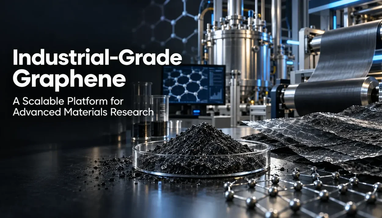 Industrial-Grade Graphene as a Scalable Platform for Advanced Materials Research