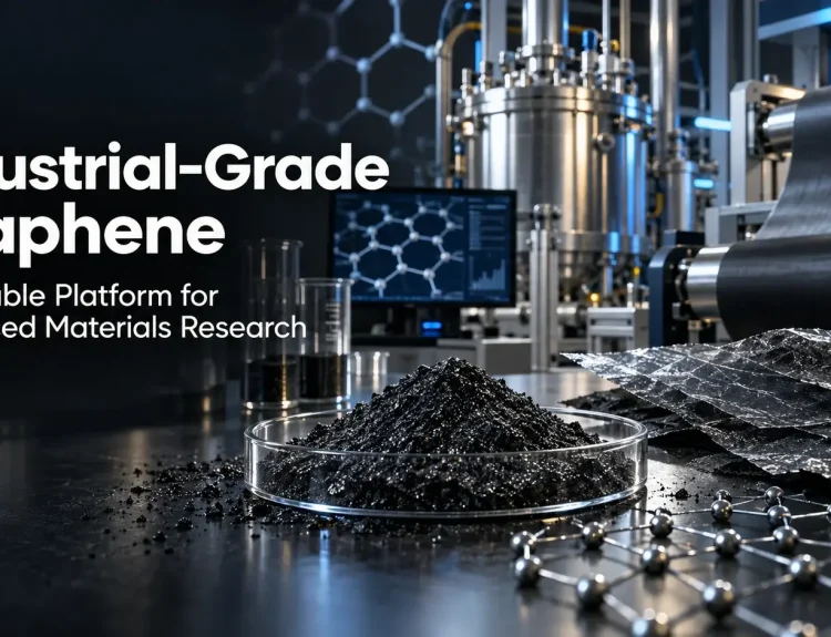 Industrial-Grade Graphene as a Scalable Platform for Advanced Materials Research