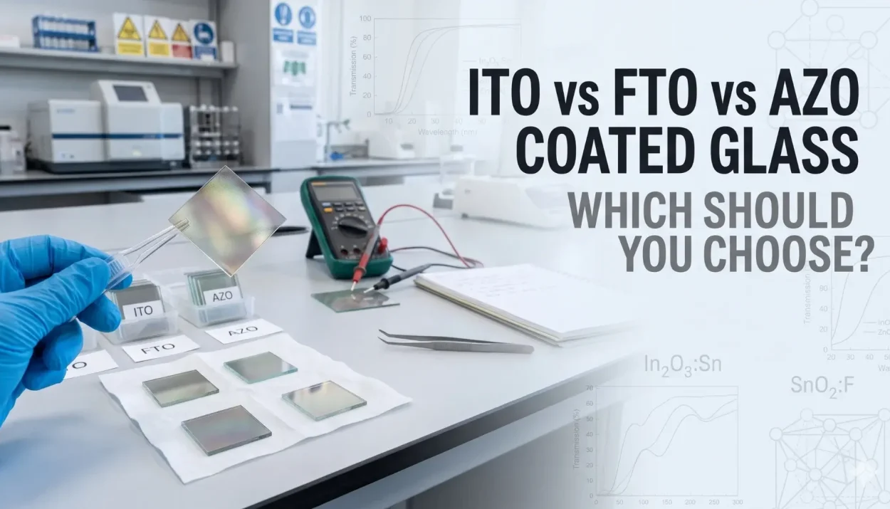 ITO vs FTO vs AZO Coated Glass