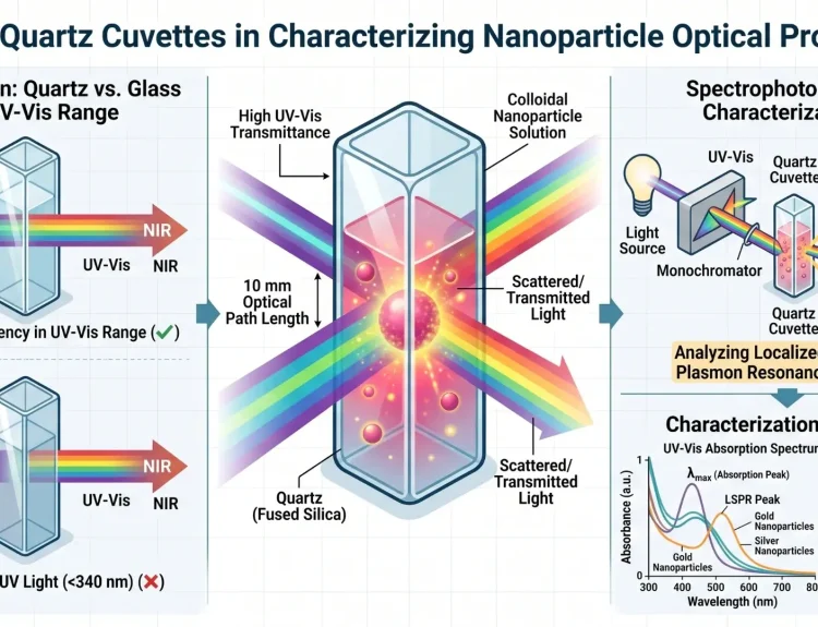 Role of Quartz Cuvettes in Characterizing Nanoparticle Optical Properties